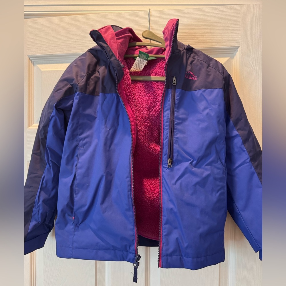 LL Bean Ski Jacket Kids Size 8